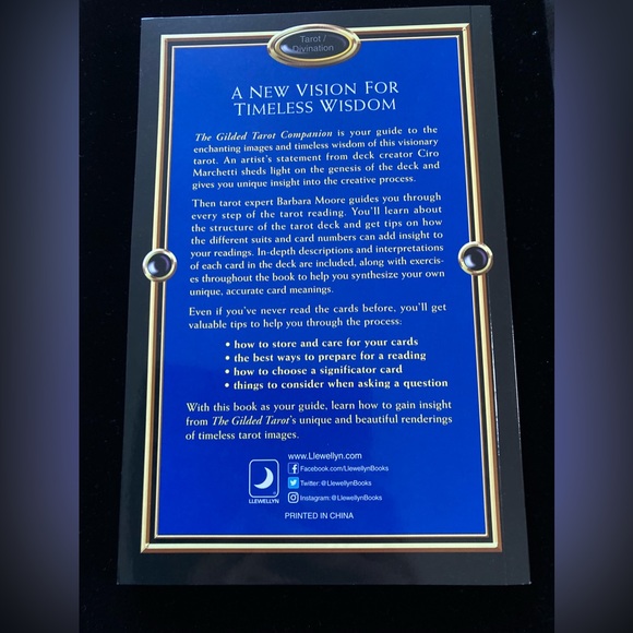 The Guilded Tarot by Barbara Moore Artwork-Ciro Marchetti #78 cards & guidebook - Picture 6 of 14